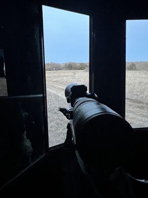 The view from one of their many blinds. I hunted from 3 and they were all roomy and comfortable.