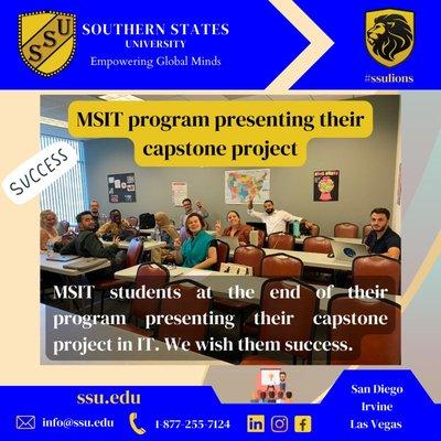 MSIT students at Southern States University.