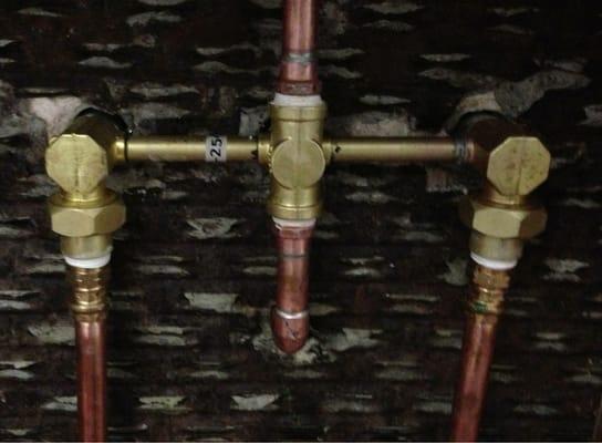 Beautiful plumbing in an antique house