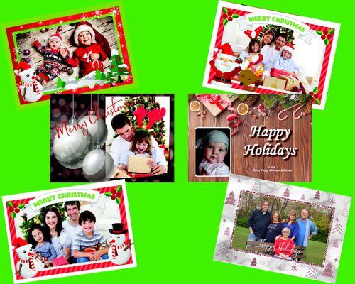 20% OFF!  5x7 Flat Photo Holiday Cards.  Prices start at $29.99.  Offer Expires 12-15-20.
 Envelopes Included.