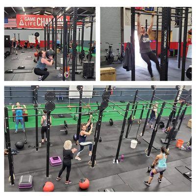 Members participating in a CrossFit workout.