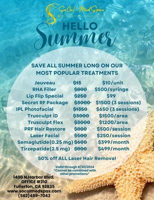 Summer specials