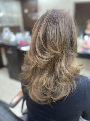 Highlights and cut n blow out