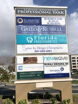 Large street sign