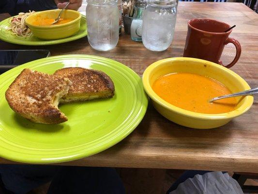 Fantastic soup and sandwiches