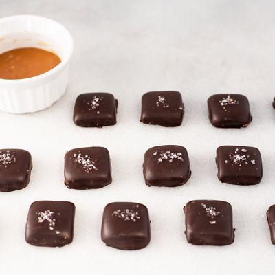 Dark Chocolate Sea Salt Caramels