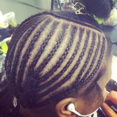 Sew in foundation
Small braids and will last up to four months