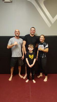 Family training with Nate Diaz at 6 Levels Orlando seminar.