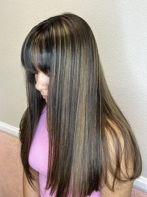 Brunette balayage (Morena Iluminada)