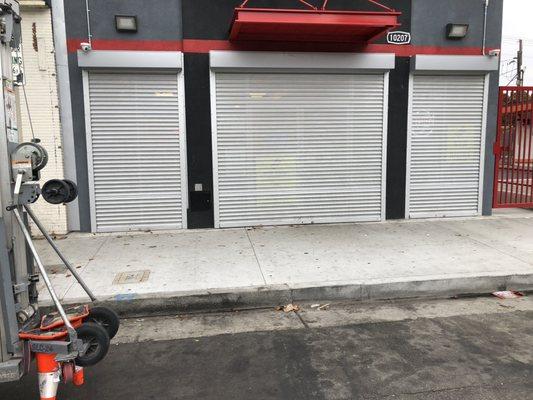 Perforated slats Rolling Shutters.