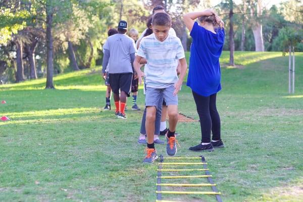 Agility ladders for quick feet & body control