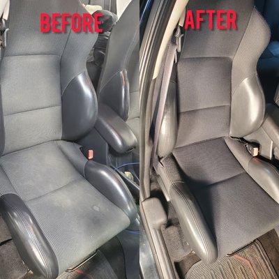 Our interior rejuvenation package includes shampooing carpets and cloth seats. Get those bothersome stains out today!