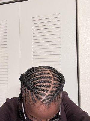 Fishbone braids done by Sasha at Sasha's beauty studio