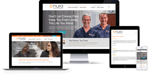 NURA CLINICS WEBSITE DESIGN: NEW WEBSITE DESIGN FOR NURA CLINICS INCREASE VISITORS BY 78%