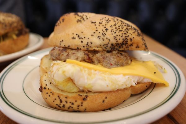 sausage, egg and cheese.