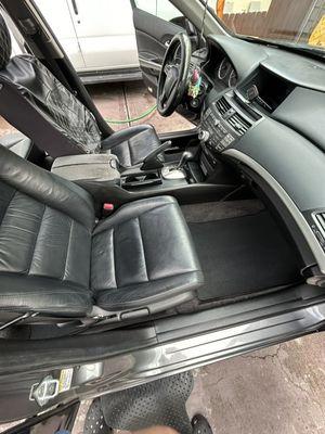 Interior deep cleaning with plastic shine/protectant/coating