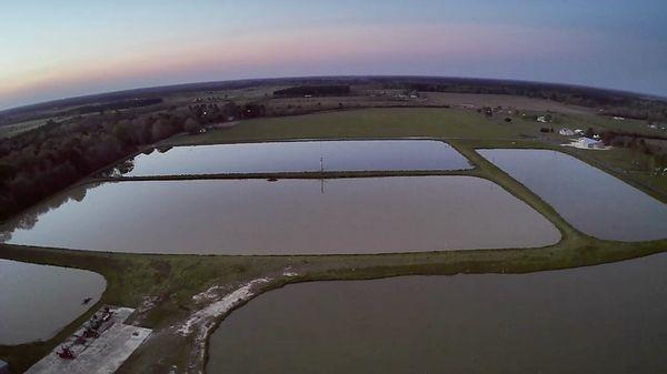 Drone view ponds