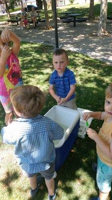 Water balloons are fun!