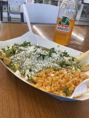 Sample of carne asada fries they were bomb.com