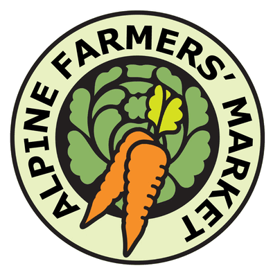 This is the Alpine Farmers Market logo