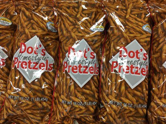 Huge bags of pretzels