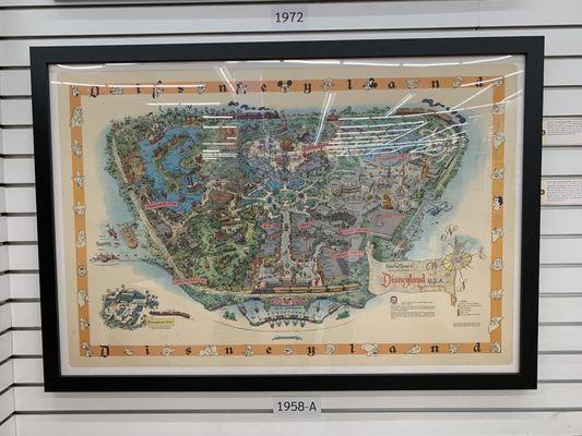 One of the oldest maps of Disneyland