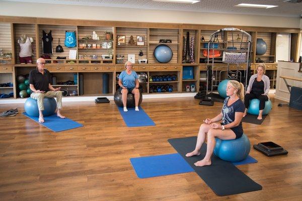 Swiss Ball Yoga