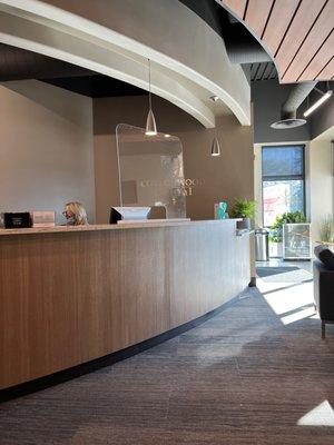 Cottonwood Dental Front Office. It's very welcoming and comfortable. They even offer free cold bottled water and  freshly baked cookies!