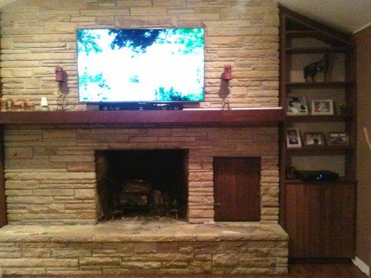 TV Mounting above Fireplace