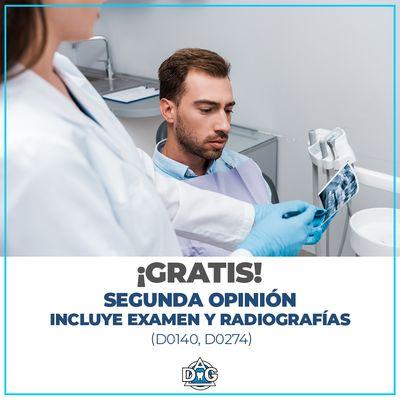 ¿No está convencido de su diagnóstico? Gratis segunda opinión, incluye Examen y Radiografía. Llámenos y programe su cita 1 888 792 6862