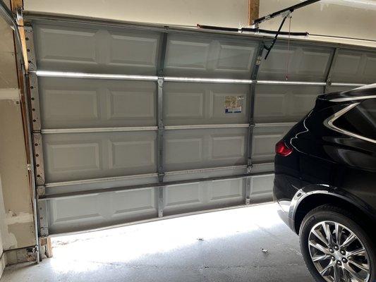 Was not able to open our door after the main coil spring broke.  Thank goodness for Rise and Shine garage door service!