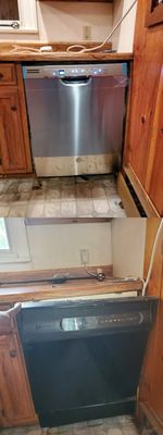 New install dishwasher