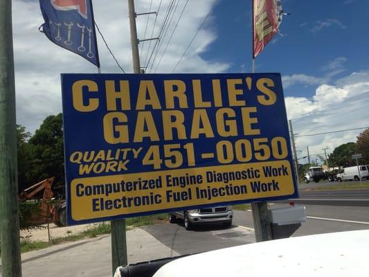 Come see us at Charlie's Garage for all your car needs!