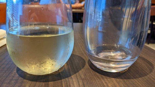 these are both supposed to be Sauvignon Blanc are they watering down the wine???  come on! Fabio!