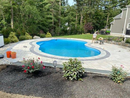 Pool, Pool deck and Landscape