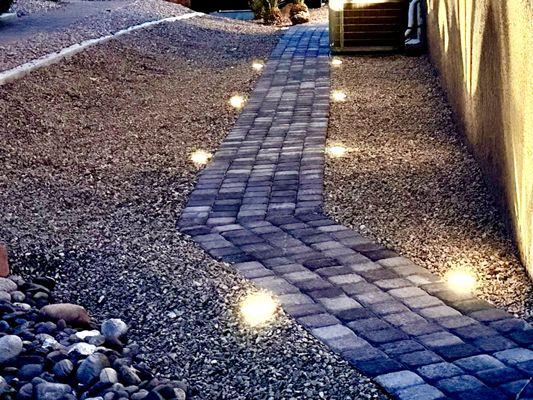 Cal Coast Landscape does an excellent job on pavers and inground landscape lighting for beauty and safety