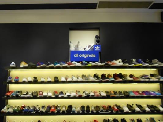 originals section. many styles and brands such as adidas, puma, new balance, reebok,  and nike originals as well