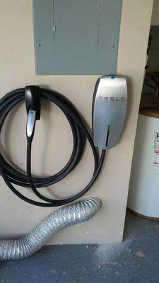 Electric car charger installation