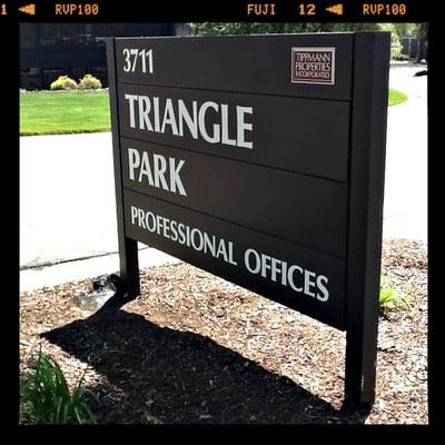 We are located in beautiful triangle park