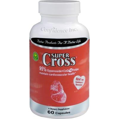 SuperCross: heart health formula to help maintain normal cholesterol, triglyceride, and blood pressure levels.