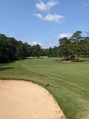 Looking back on the 5th hole.