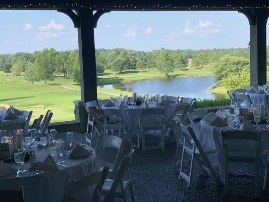 Wedding reception at Coverd Bridge golf course in Sellersburg, Indiana...