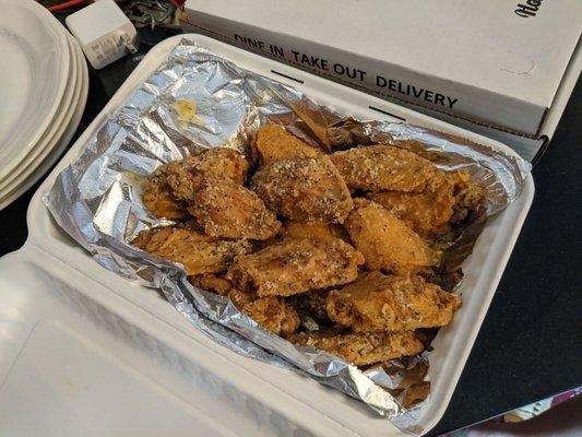 Garlic Parm breaded wings