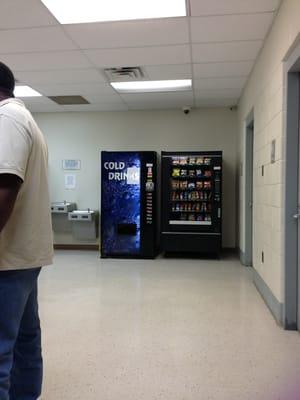 Vending machines just incase you have a long wait.  }|{