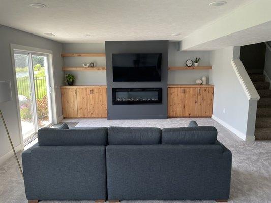 Basement living room