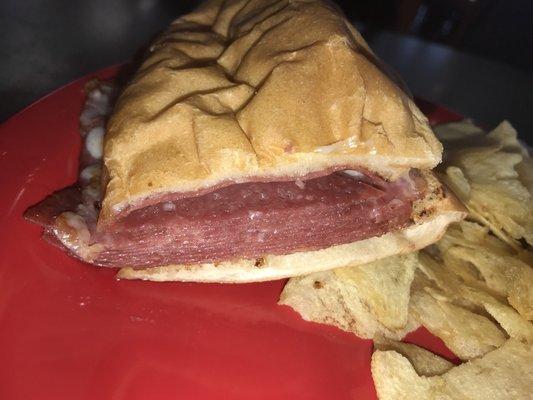 Salami & Provel Cheese Sandwich - Toasted