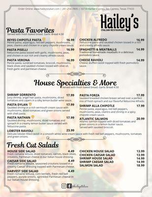 Our Menu