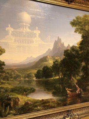 Thomas Cole's work to illustrate youth and ambition.