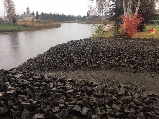 Small RipRap Driveway