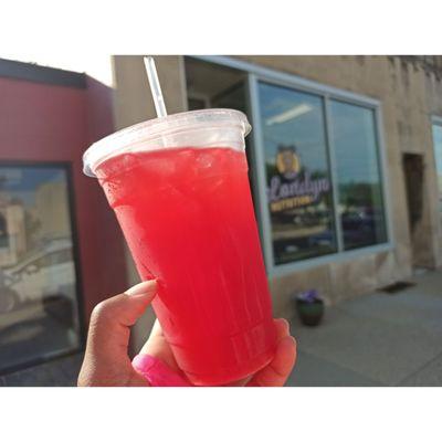 Watermelon Lemonade Tea Bomb.